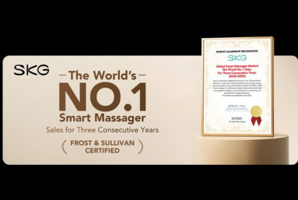 Máy massage SKG đạt chứng nhận No.1 thế giới trở thành lựa chọn hàng đầu cho sức khỏe
