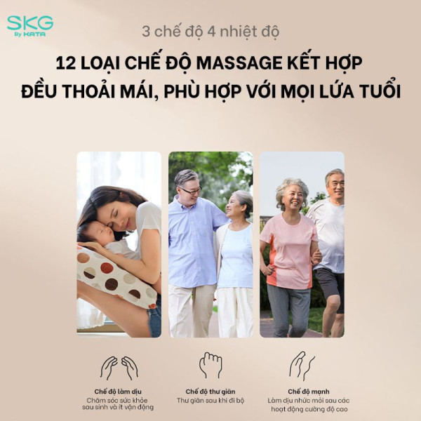 12 chế độ mát xa