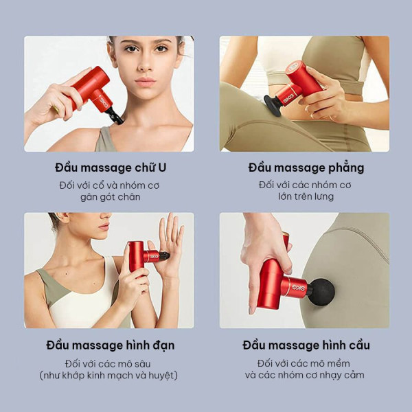 có thể mát xa nhiều vị trí