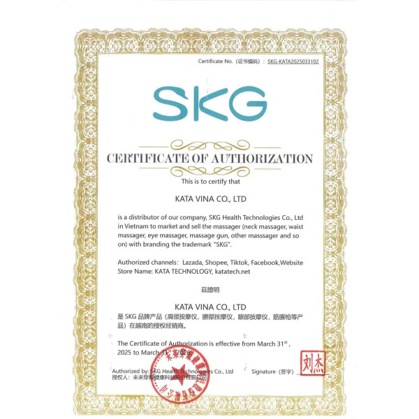 chứng nhận skg 