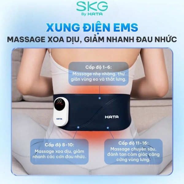 máy massage lưng KATA W04 massage chuyên sâu