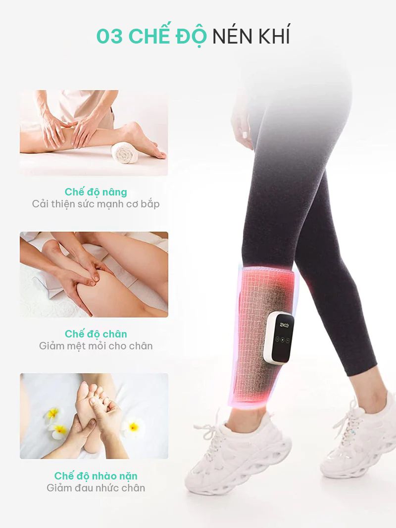 Máy massage chân SKG BM3-E tích hớp 3 chế độ đa dạng