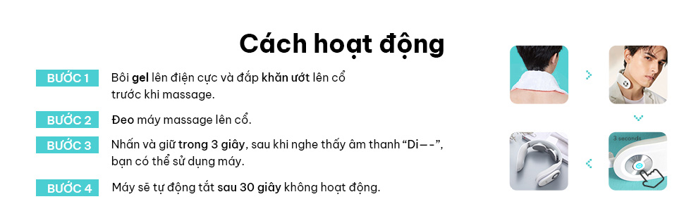 MÁY MASSAGE CỔ SKG 4098E SỬ DỤNG NHƯ THẾ NÀO?
