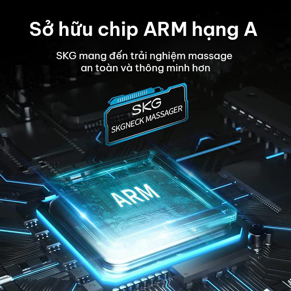 Máy massage cổ SKG 4098E kích thích các dây thần kinh bằng công nghệ xung điện TENS giúp giảm đau trực tiếp các cơn nhức mỏi vùng cổ