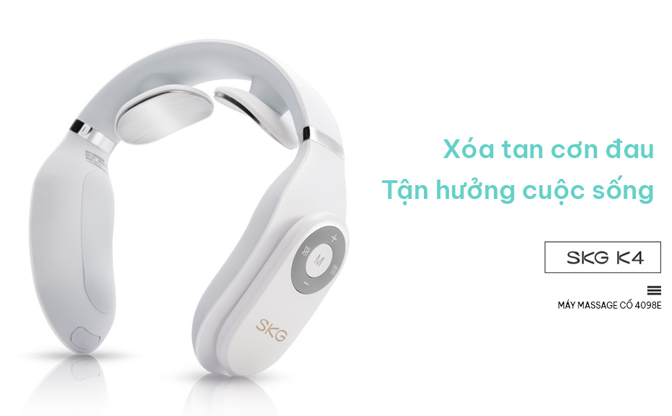 BỘ SẢN PHẨM MÁY MASSAGE CỔ SKG 4098E BAO GỒM NHỮNG GÌ?