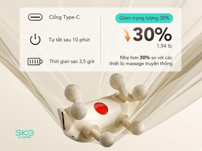 Thiết kế gọn nhẹ, dễ mang theo khi cần thiết
