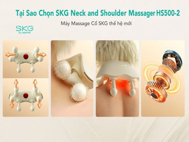Máy có ba mức nhiệt để người dùng tùy chỉnh cho mục đích và bộ phận khác nhau