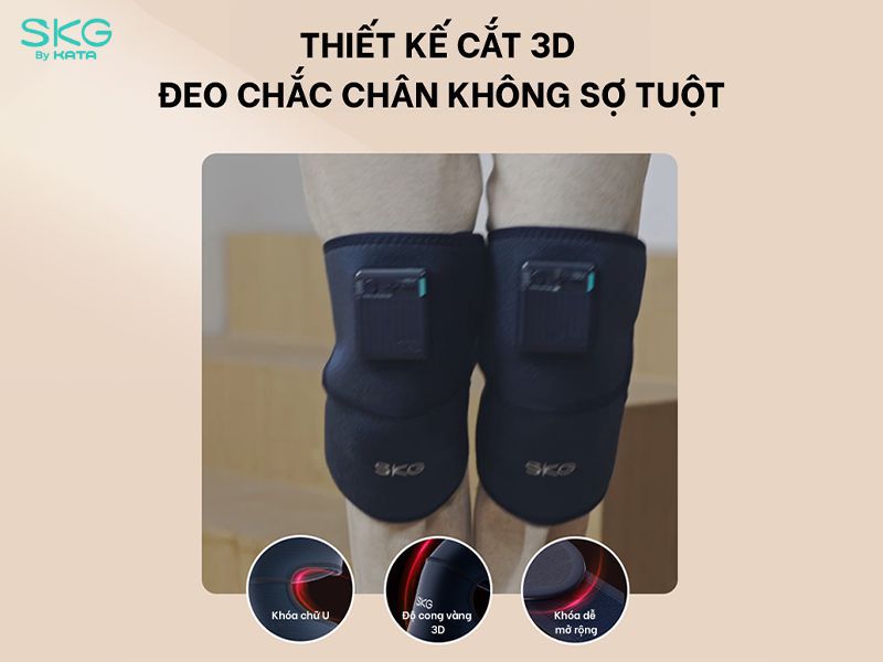 Thiết kế cắt 3D công thái học tạo độ ôm chân hoàn hảo cho SKG W3 