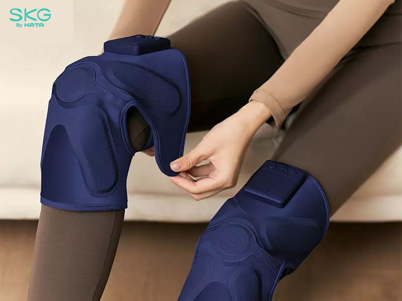 Thiết kế kiểu đai dán Velcro giúp SKG W3 PRO massage và bảo vệ toàn diện mọi kích thước gối 