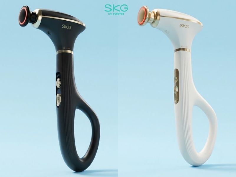 Súng massage SKG DS300 thiết kế 2 tay cầm, đầu massage làm nóng