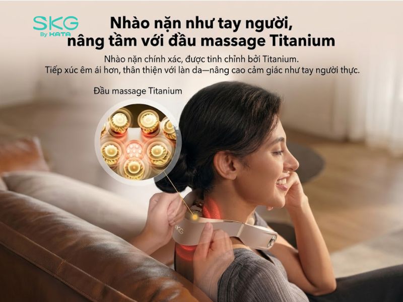 Công nghệ massage nhào chuyên sâu tác động vào các cơ vùng cổ