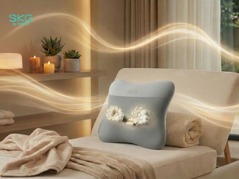Máy massage lưng SKG VS500 massage xoay và chườm nóng hai mặt