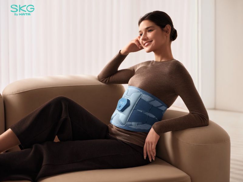 Máy massage lưng QS300 có chế độ chườm nóng nhanh chóng