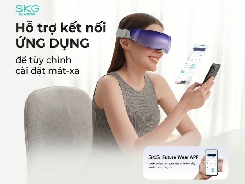 Kết nối ứng dụng cho phép tùy chỉnh các chế độ massage