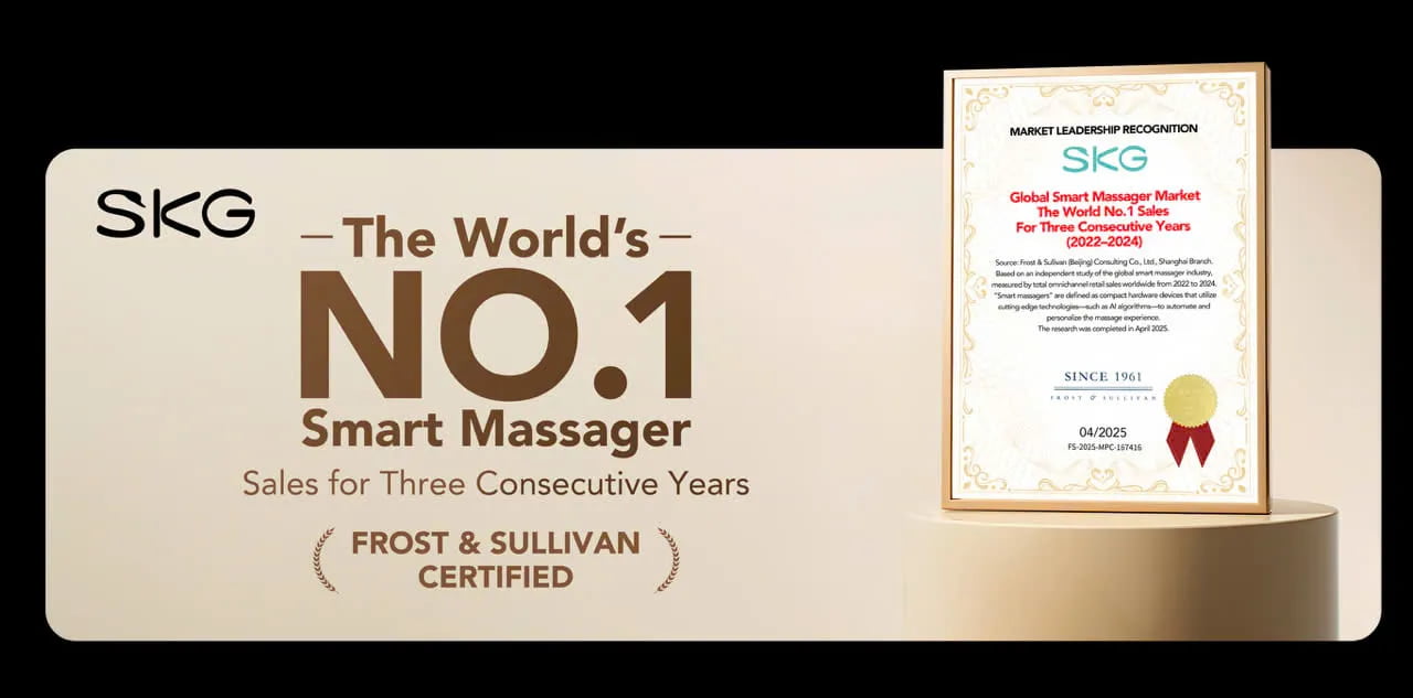  Ý nghĩa máy massage SKG đạt chứng nhận No.1 thế giới 
