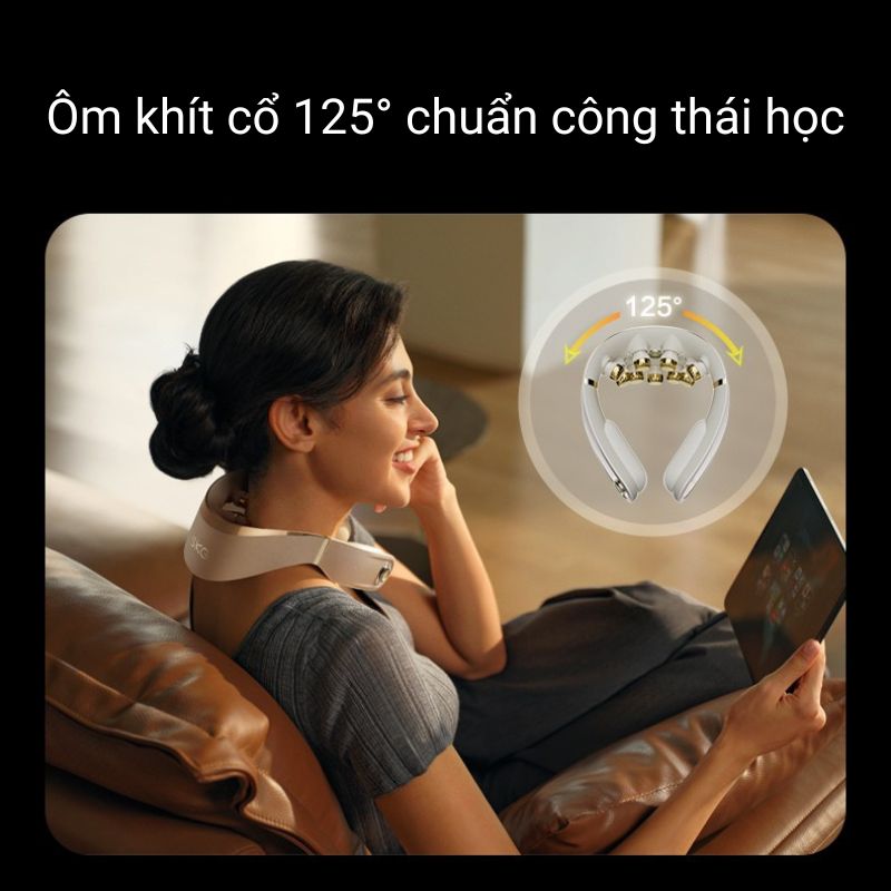 Khung đỡ đàn hồi ôm sát cổ, thoải mái linh hoạt
