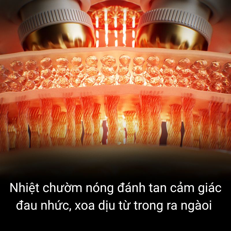 Năng lượng kép ánh sáng đỏ xua tan cứng cổ và nhức mỏi