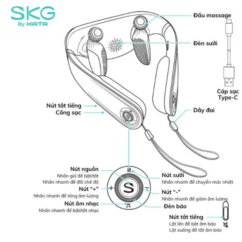 Cách sử dụng máy massage cổ SKG P7-2
