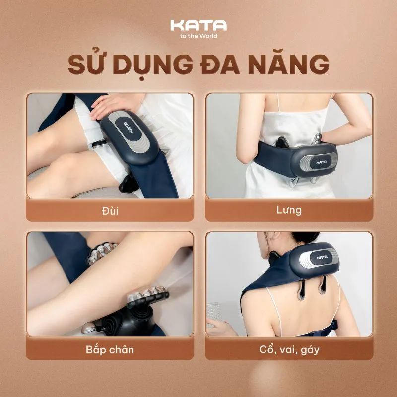  KATA MS8 hỗ trợ đa vùng từ cổ vai gáy đến eo lưng chân