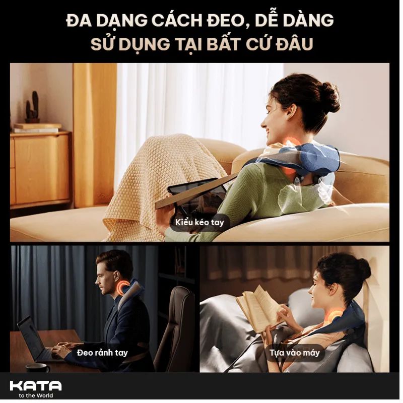 Cách đeo dây đai máy massage cổ vai gáy SKG H7 Luxury 