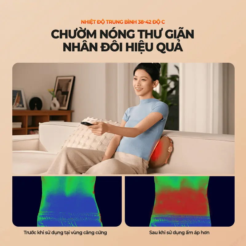 Xua tan đau mỏi với công nghệ nhiệt chườm nóng hiện đại