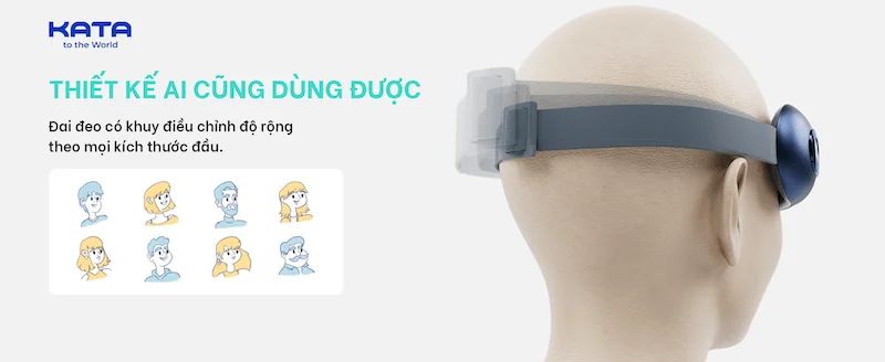 Bộ sản phẩm máy massage mắt SKG E3 Pro chính hãng