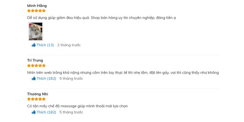 Địa chỉ có đánh giá và phản hồi tích cực từ khách hàng 