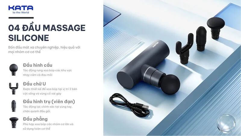 Quy trình sử dụng súng massage KATA MG30