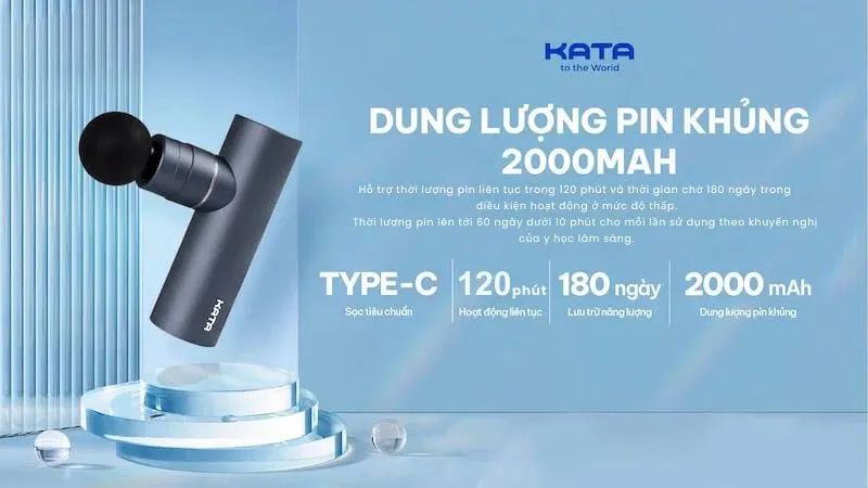 Thời lượng pin dài lâu với dung lượng 2000mAh