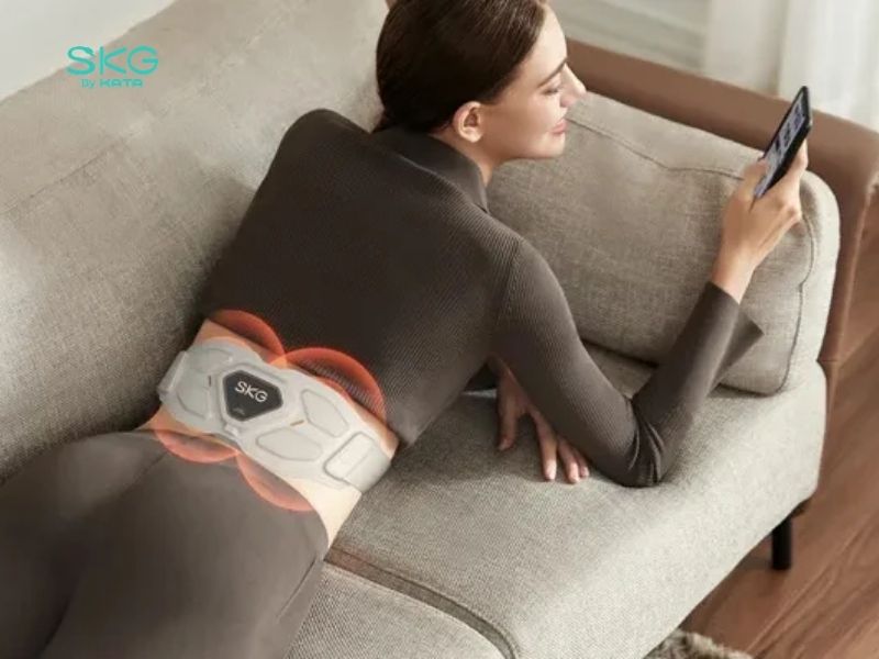 Ánh sáng đỏ trong máy massage kích thích tế bào, tăng tuần hoàn máu và thúc đẩy sản sinh collagen