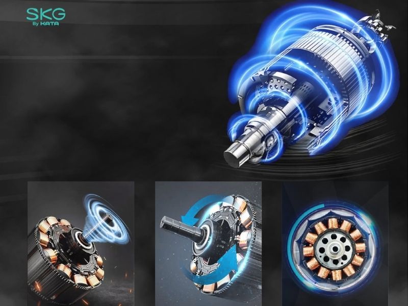 Động cơ không chổi than hoạt động dựa trên từ trường vĩnh cửu và mạch điều khiển điện tử