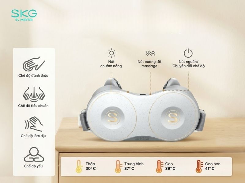 Để chọn chế độ và cường độ massage phù hợp, bạn hãy thao tác trên bảng điều khiển